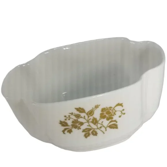 Vintage Spode Cream &  Sugar Bowl Set Fine  Porcelain White & Gold Floral Motif - Picture 8 of 11